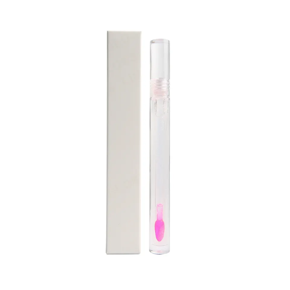 BIBICC Strawberry Fruit Flavor Thick Base Shiny Glitter Glossy Oil Lipgloss