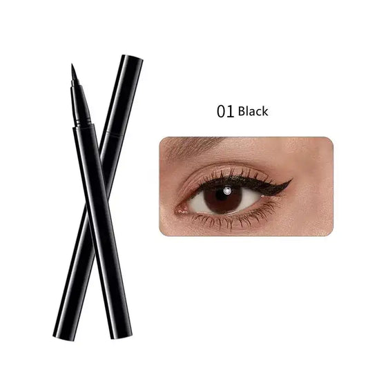 BIBICC Dark Brow Black 2 Colors Waterproof Sweat Proof No Smudge Eyemakeup  Liquid Eyeliner