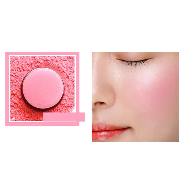 BIBICC 4 Colors Waterproof Light Texture Mushroom shape Face Blush Powder