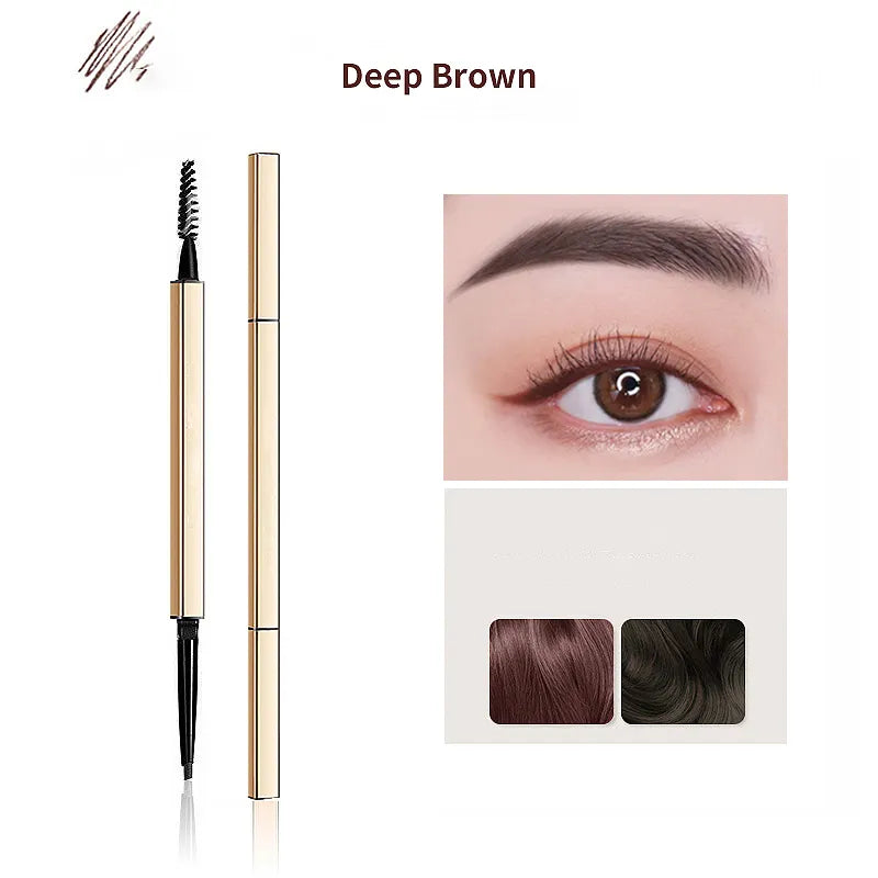 BIBICC 5 Colors Natural Easy to Color Long Lasting Watterproof Golden Eyebrow Pencil